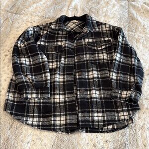 Fashion Nova vintage inspired Black and White Plaid Jacket